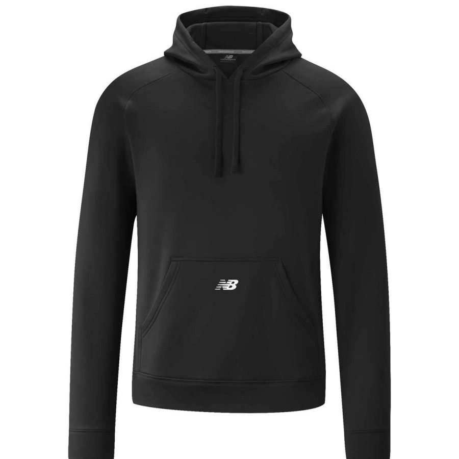 * New Balance Men'S Team Black Performance Tech Hoodie | Sweatshirts