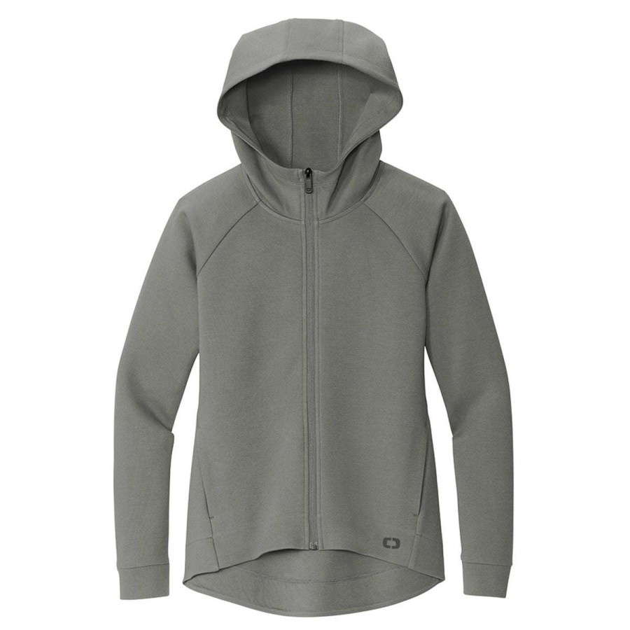 * Ogio Women'S Turbo Grey Bolt Full Zip Hoodie | Full Zips