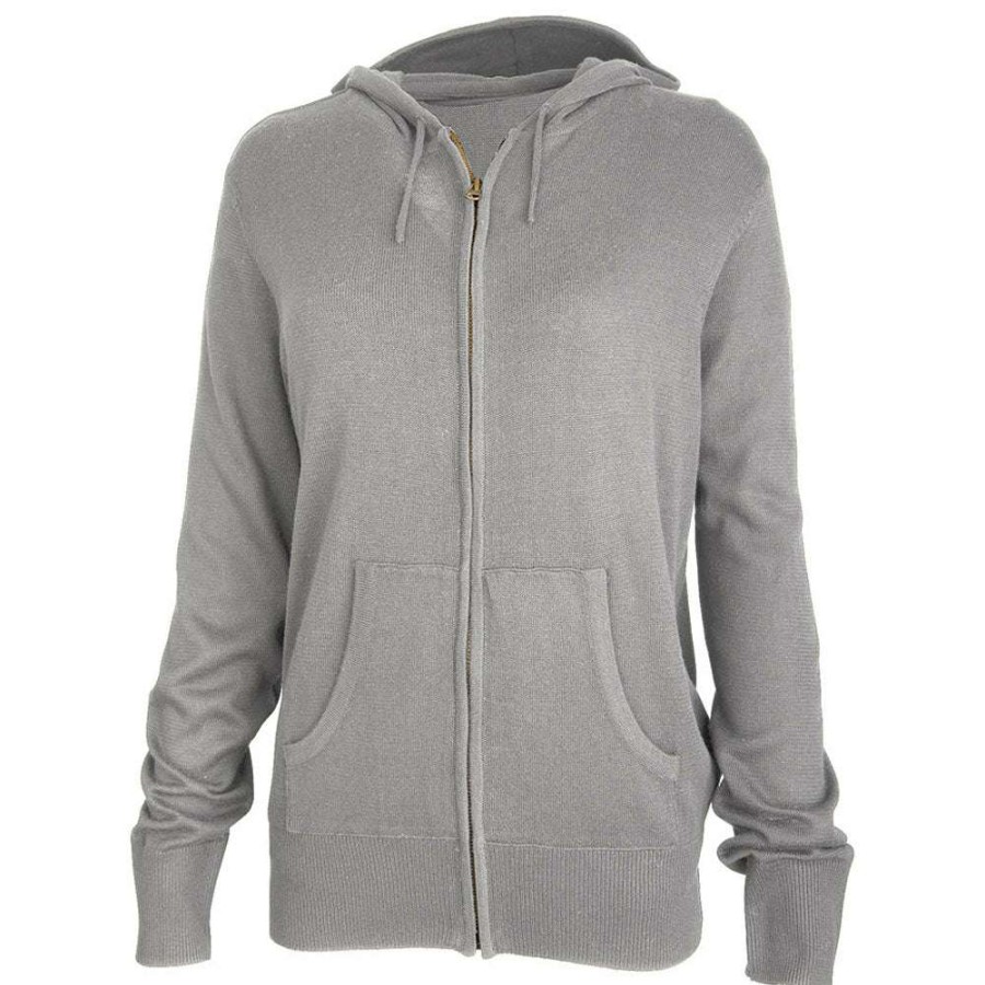 * Charles River Women'S Heather Grey Mystic Sweater Hoodie | Full Zips