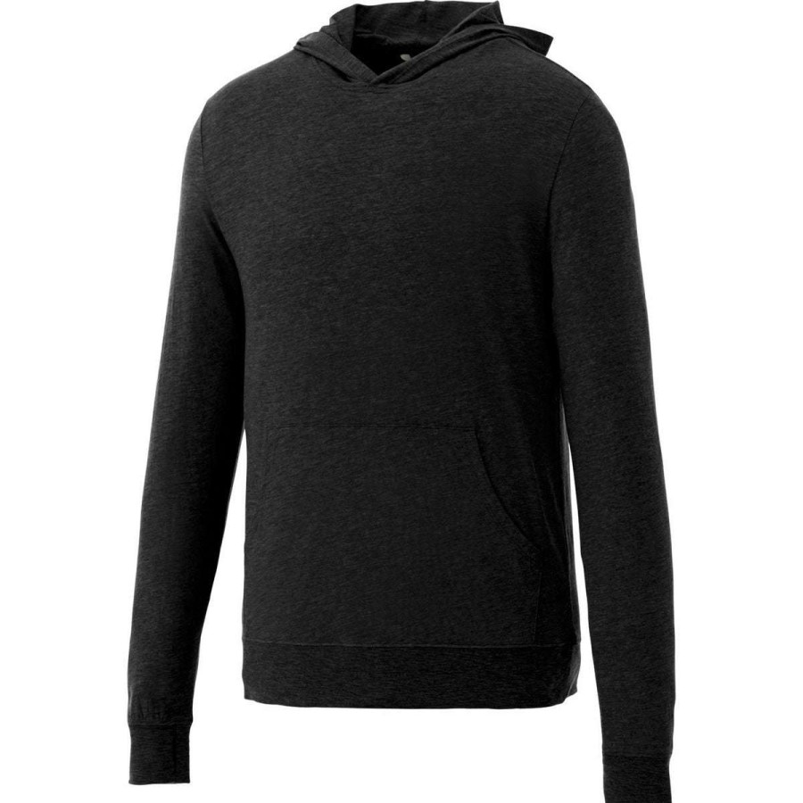 * Elevate Men'S Black Howson Knit Hoodie | Sweatshirts