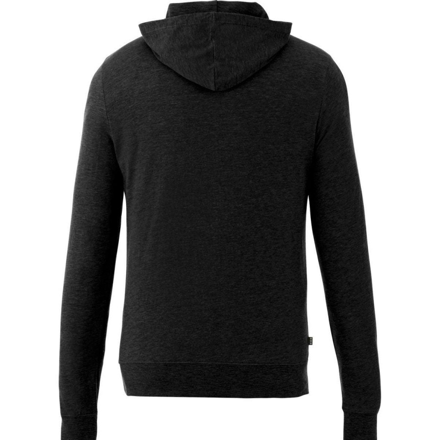 * Elevate Men'S Black Howson Knit Hoodie | Sweatshirts