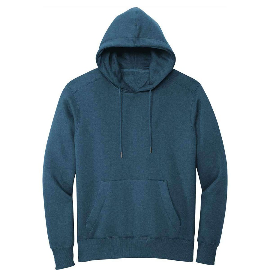 * District Men'S Heathered Poseidon Blue Perfect Weight Fleece Hoodie | Sweatshirts