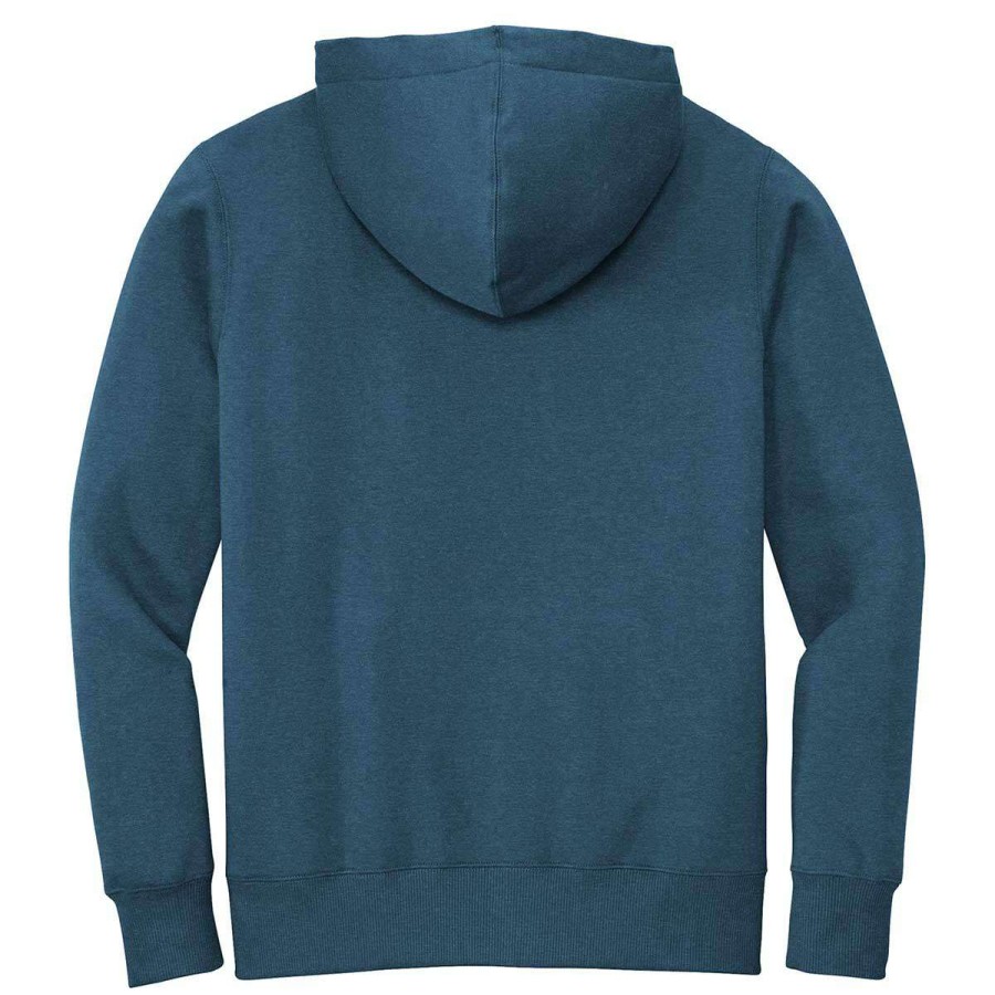 * District Men'S Heathered Poseidon Blue Perfect Weight Fleece Hoodie | Sweatshirts