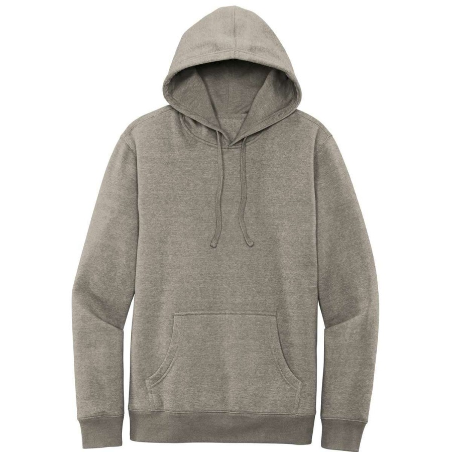 * District Men'S Grey Frost V.I.T. Fleece Hoodie | Sweatshirts