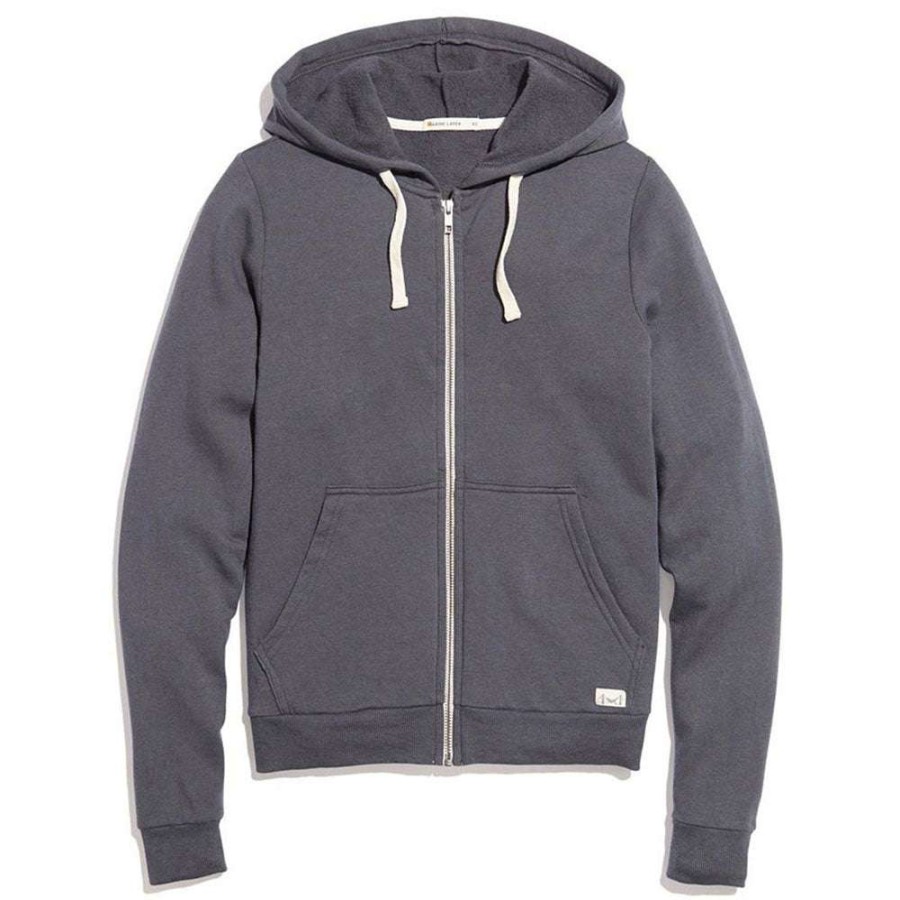 * Marine Layer Women'S Asphalt Grey Afternoon Hoodie | Full Zips