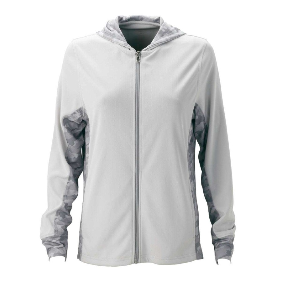 * Vantage Women'S Grey Pro Camo Block Full-Zip Hoodie | Full Zips