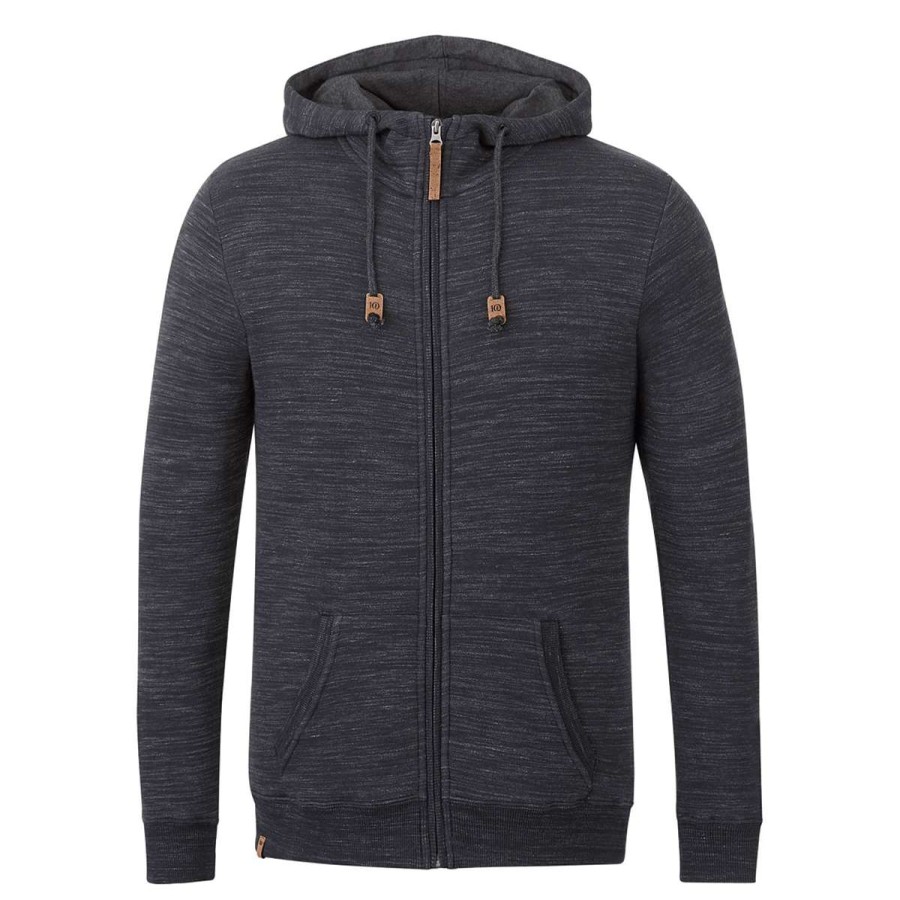 * Tentree Men'S Meteorite Black Space Dye Zip Hoodie | Sweatshirts