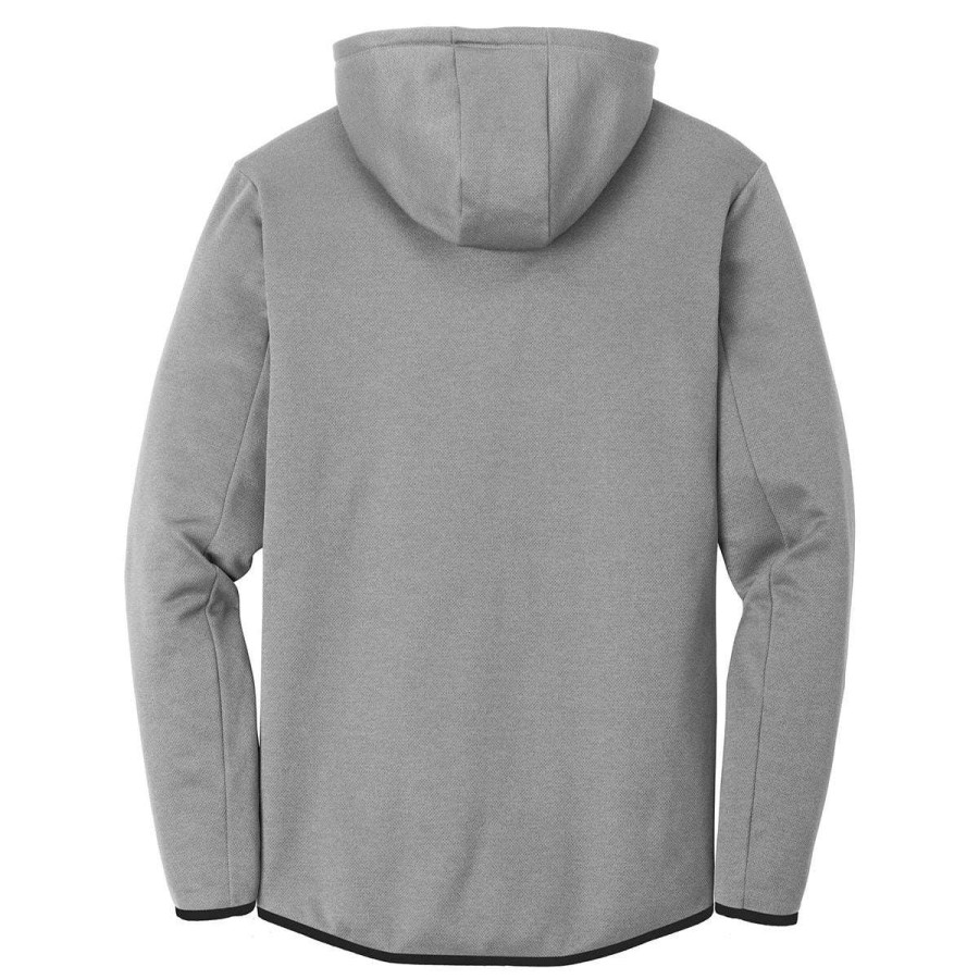 * Nike Men'S Grey Therma-Fit Textured Fleece Full-Zip Hoodie | Full Zips