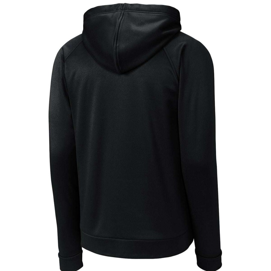 * Sport-Tek Men'S Black Re-Compete Fleece Pullover Hoodie | Sweatshirts