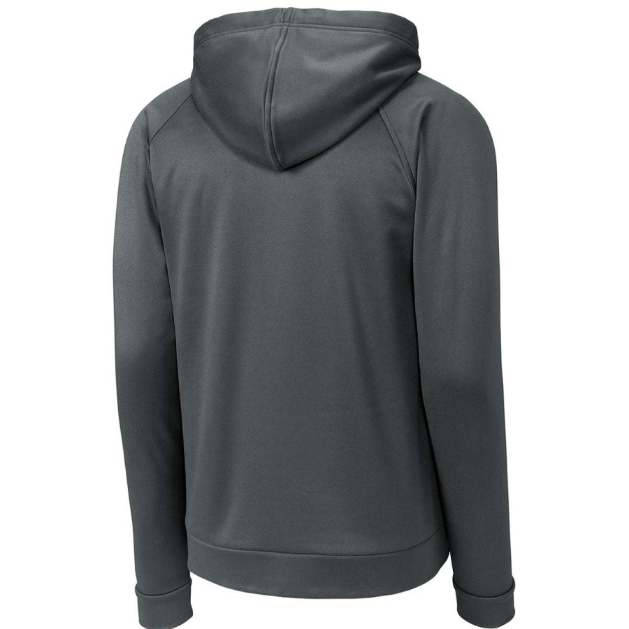 * Sport-Tek Men'S Iron Grey Re-Compete Fleece Pullover Hoodie | Sweatshirts