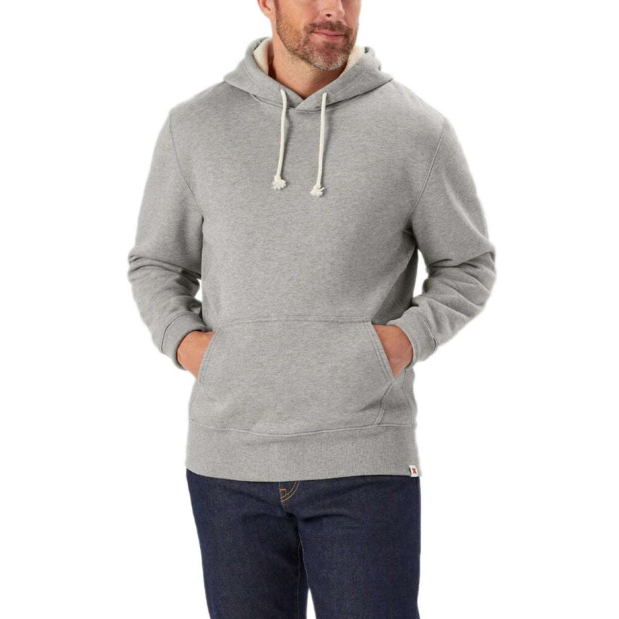 * Best Made Men'S Grey Heather Sweat Fleece Pullover Hoodie | Sweatshirts