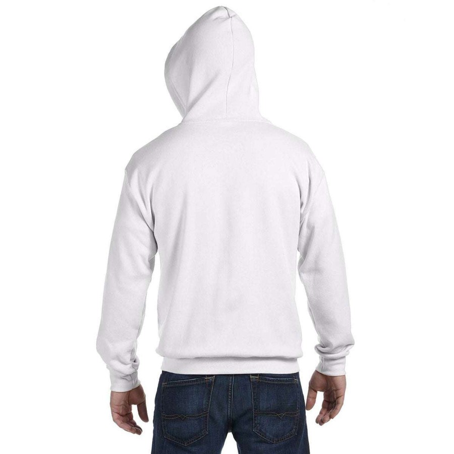 * Gildan Uni White Heavy Blend 50/50 Full Zip Hoodie | Full Zips