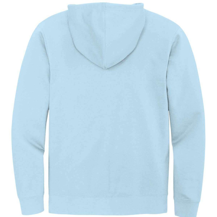 * District Men'S Ice Blue V.I.T. Fleece Full-Zip Hoodie | Full Zips