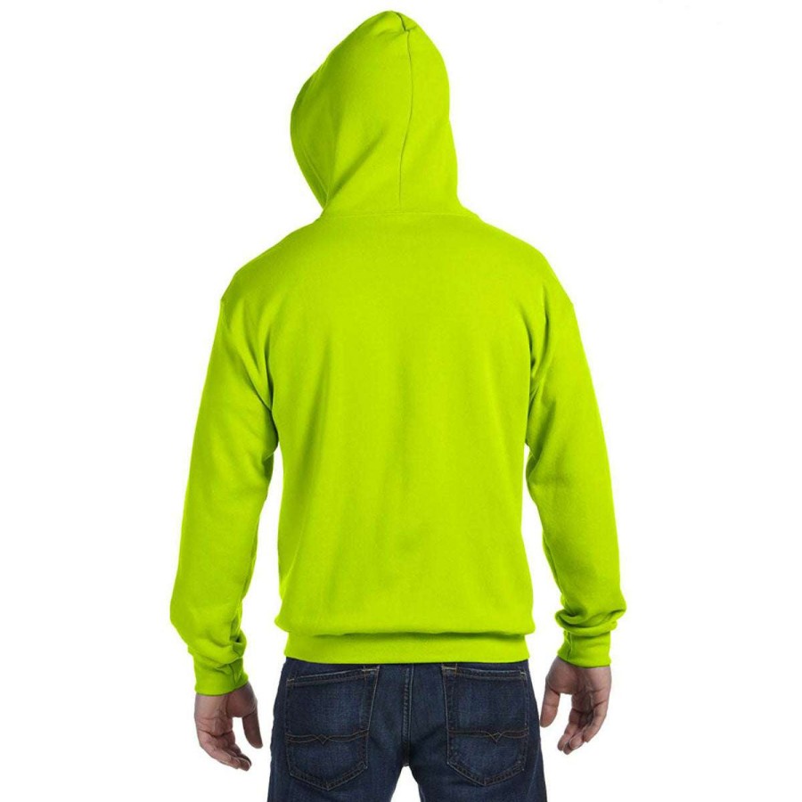 * Gildan Uni Safety Green Heavy Blend 50/50 Full Zip Hoodie | Full Zips