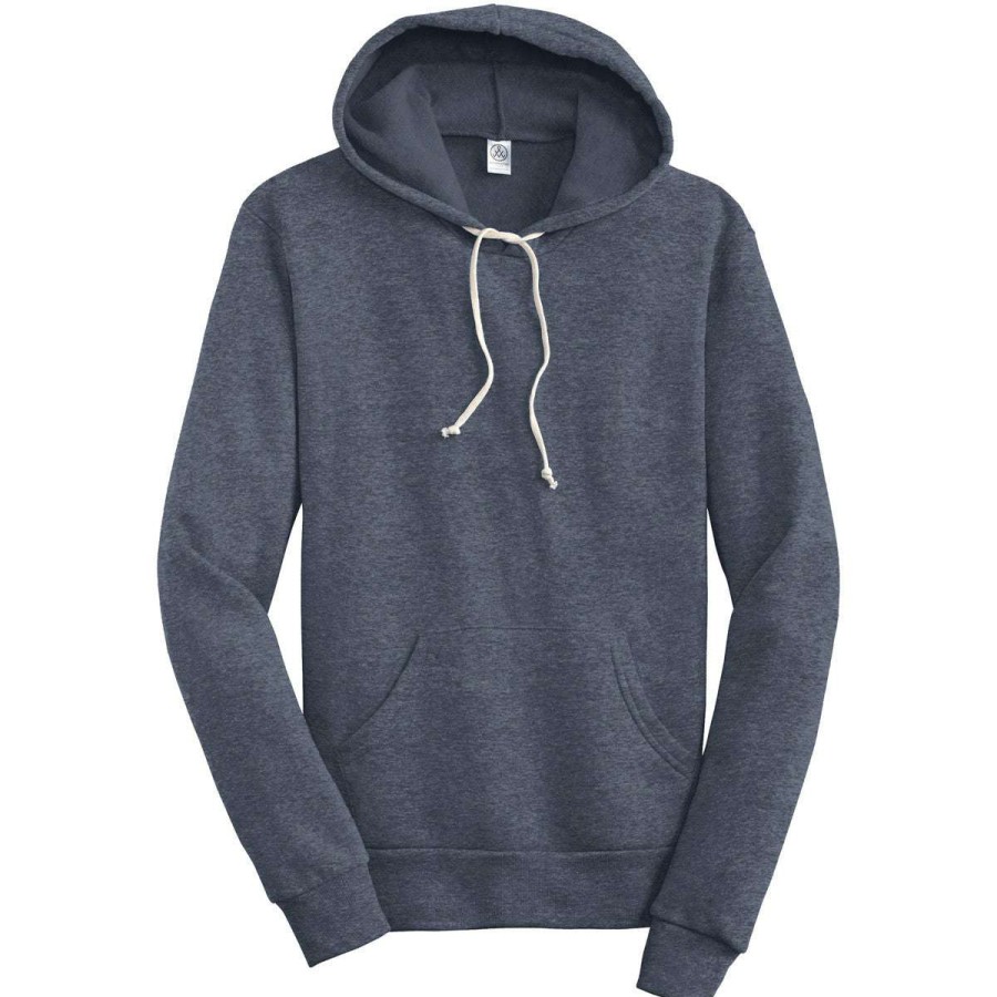 * Alternative Apparel Men'S True Navy Challenger Eco-Fleece Pullover Hoodie | Sweatshirts