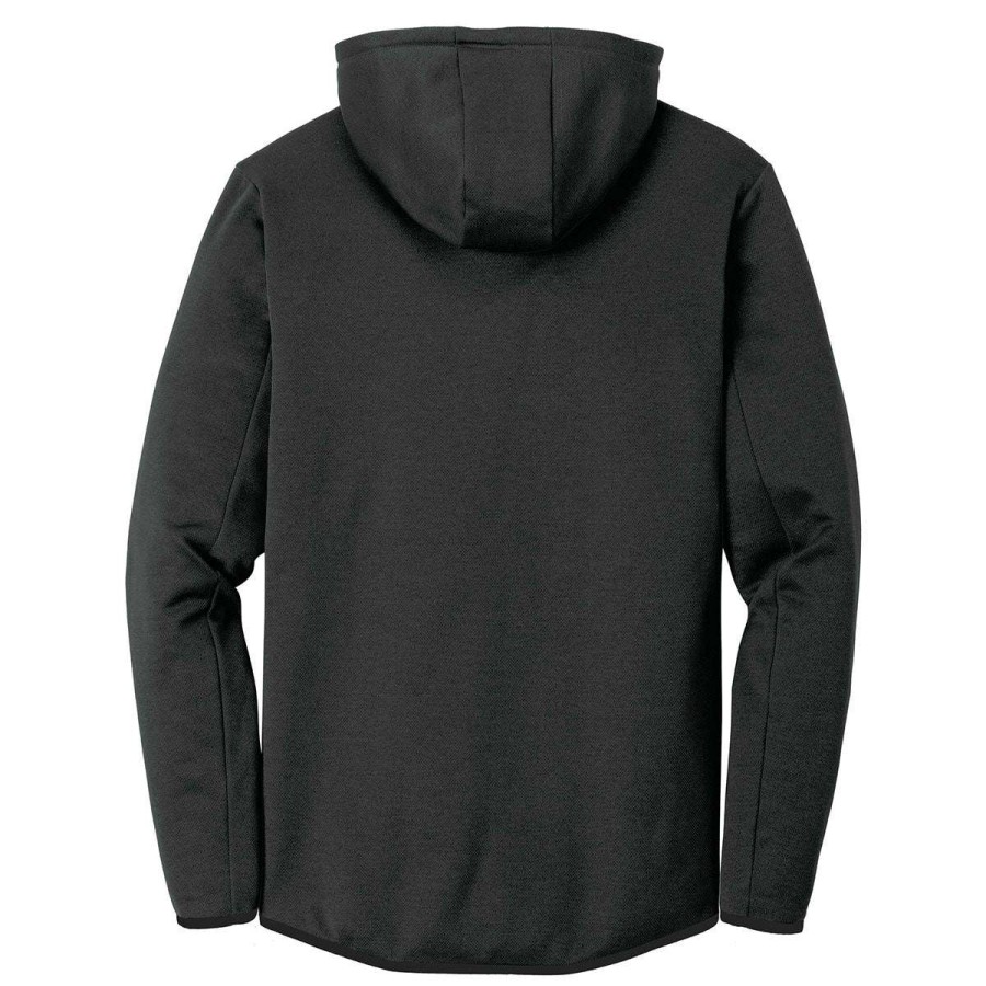 * Nike Men'S Black Therma-Fit Textured Fleece Full-Zip Hoodie | Full Zips