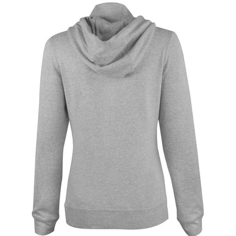 * Vantage Greg Norman Women'S Grey/Heather Lab 1/4 Zip Hoodie | Quarter Zips