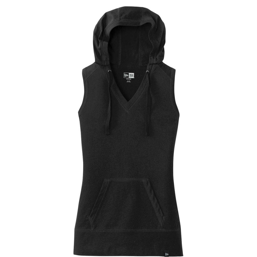 * New Era Women'S Black Heritage Blend Hoodie Tank | Sweatshirts