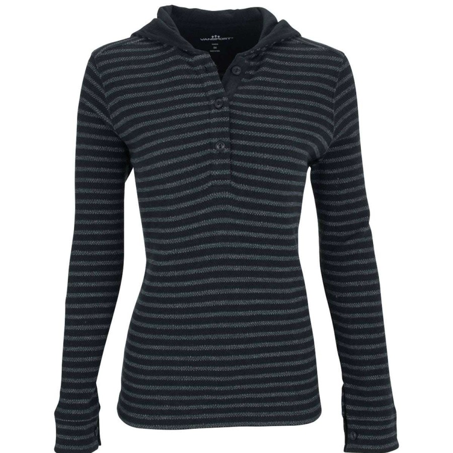 * Vantage Women'S Navy/White Baja Hoodie | Sweatshirts