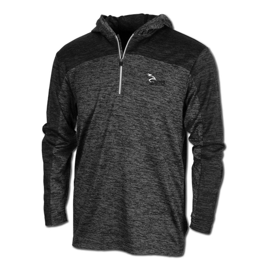 * Baw Men'S Black Dry-Tek Vitnage Hoodie | Quarter Zips