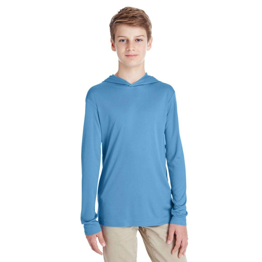 * Team 365 Youth Sport Light Blue Zone Performance Hoodie | Boys