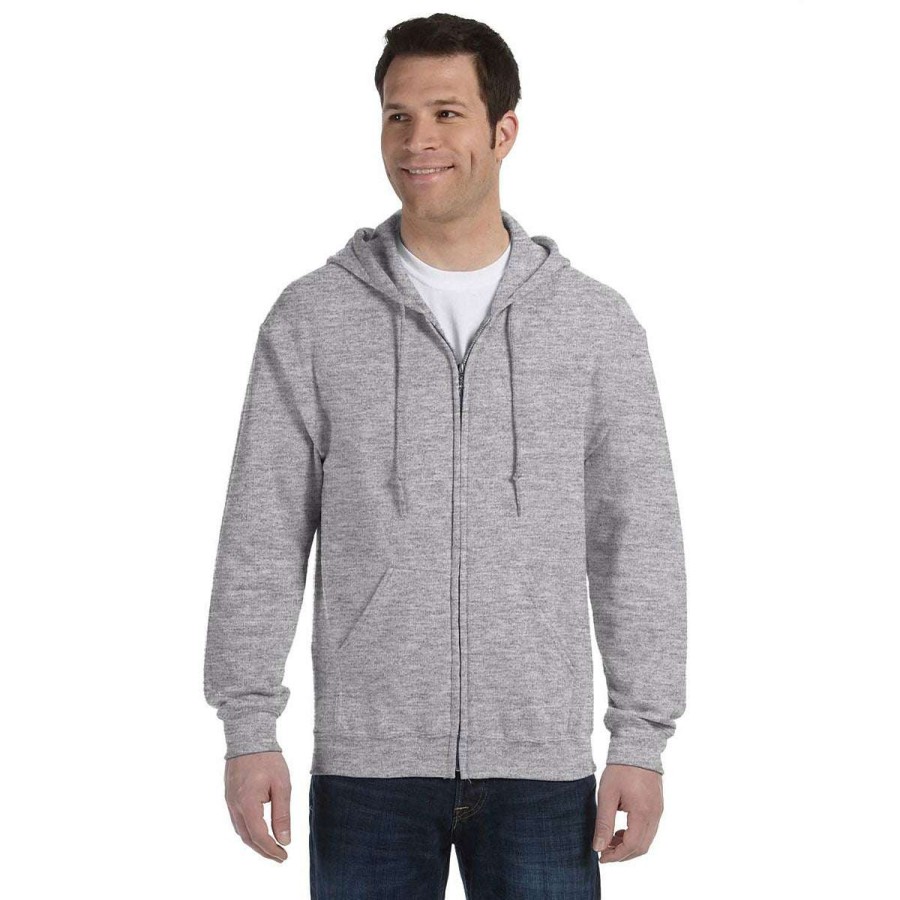 * Gildan Uni Sport Grey Heavy Blend 50/50 Full Zip Hoodie | Full Zips