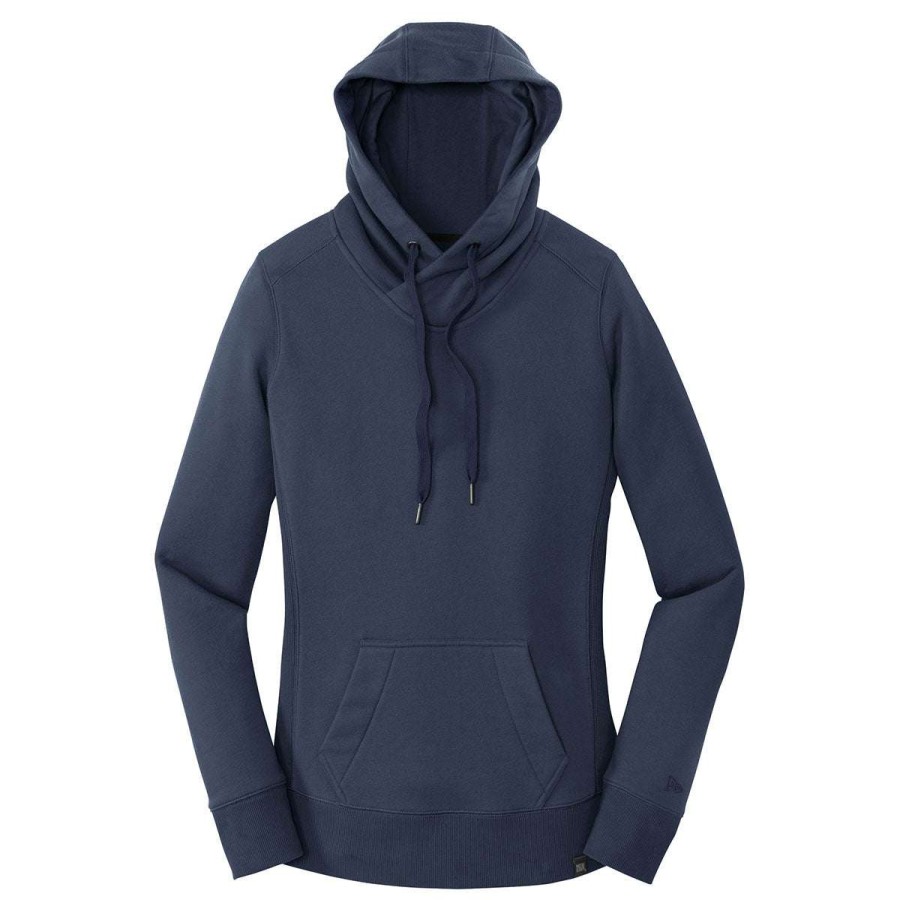 * New Era Women'S True Navy French Terry Pullover Hoodie | Sweatshirts