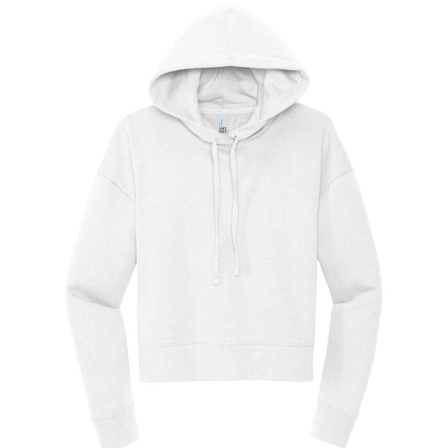 * District Women'S White V.I.T Fleece Hoodie | Sweatshirts