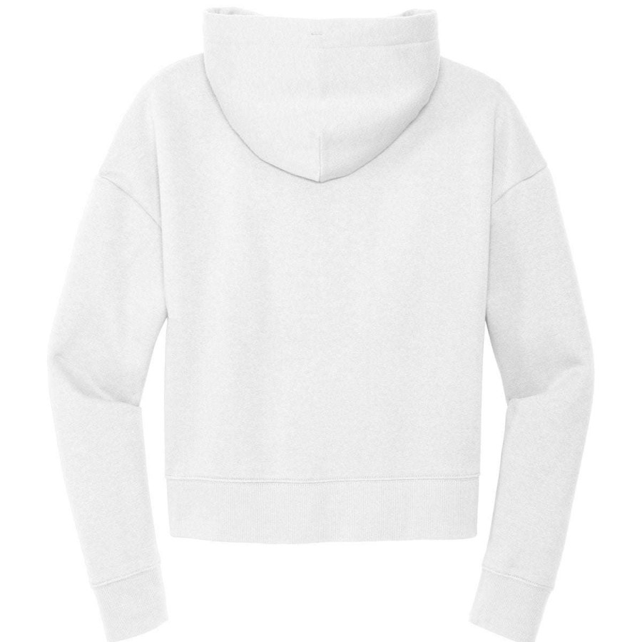 * District Women'S White V.I.T Fleece Hoodie | Sweatshirts