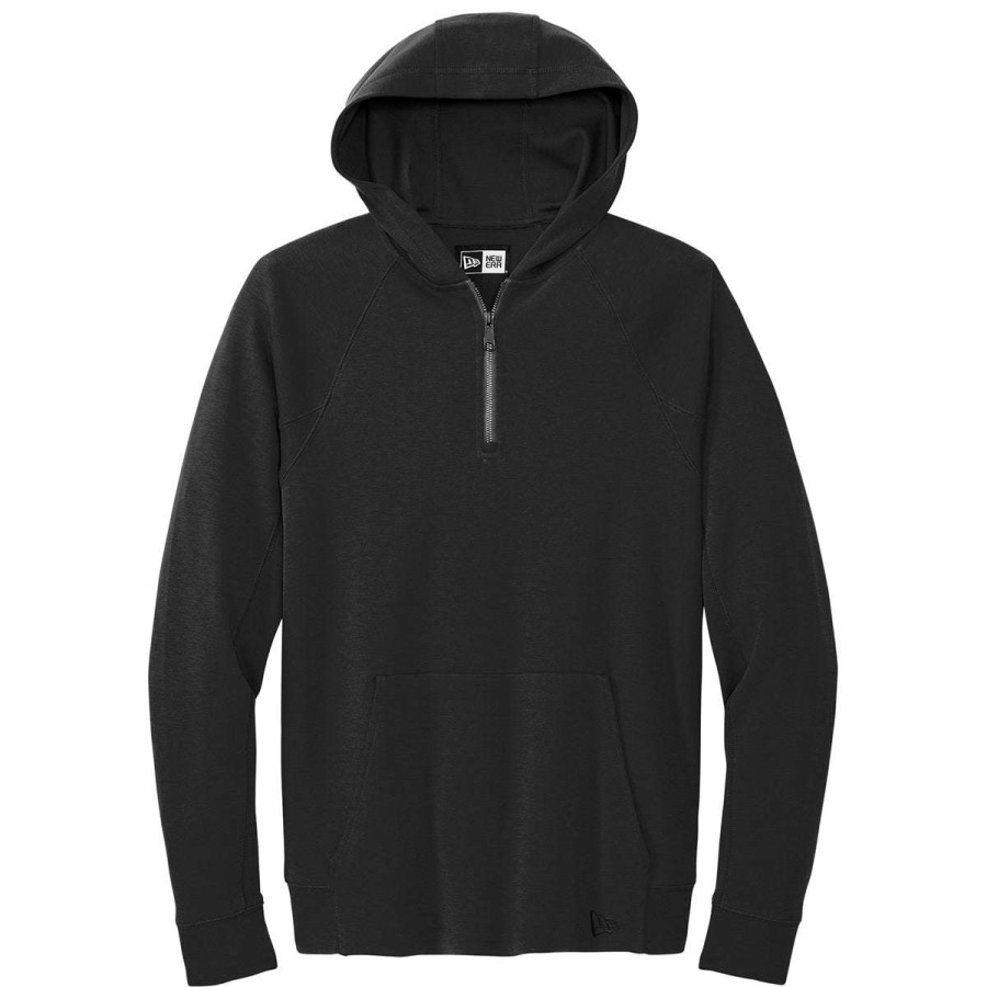 * New Era Men'S Black Sts 1/4-Zip Hoodie | Quarter Zips