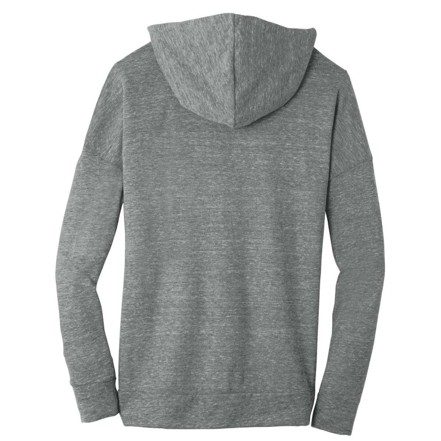 * Alternative Apparel Women'S Eco Grey Eco-Jersey Cool-Down Zip Hoodie | Full Zips