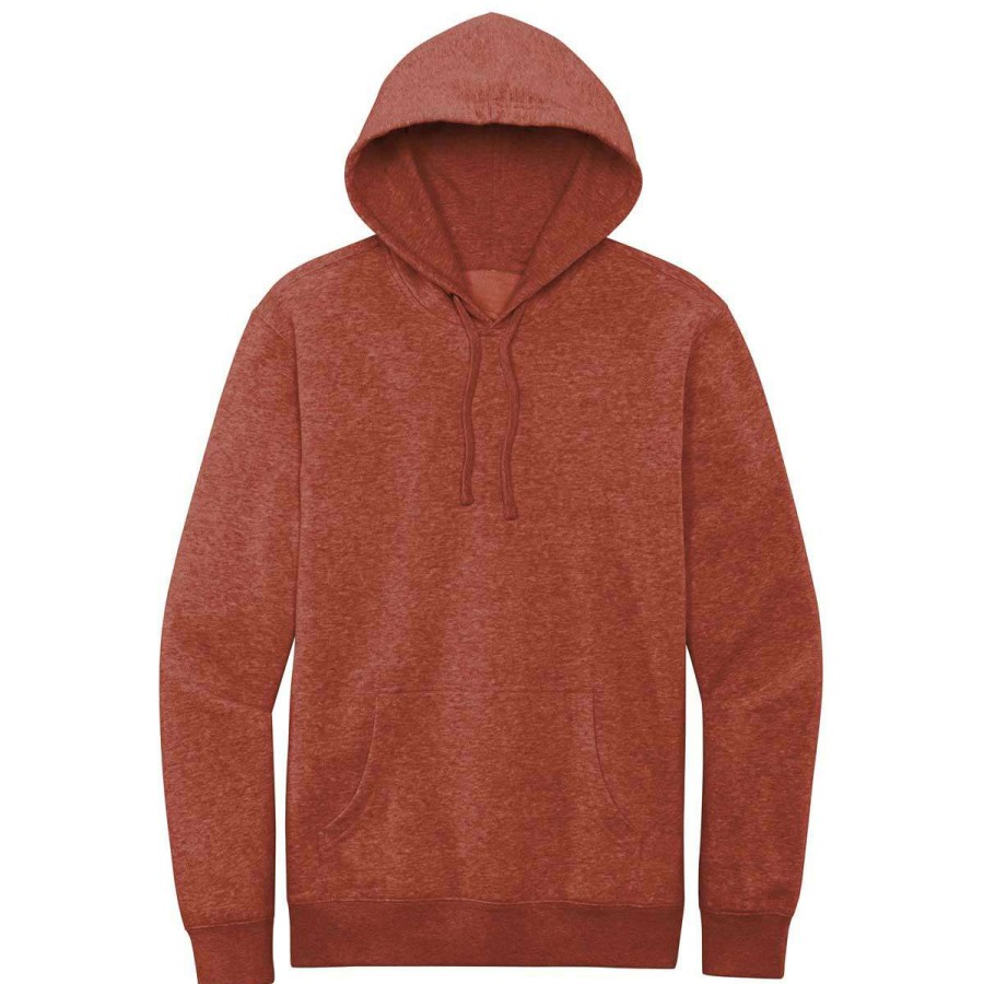 * District Men'S Heathered Russet V.I.T. Fleece Hoodie | Sweatshirts