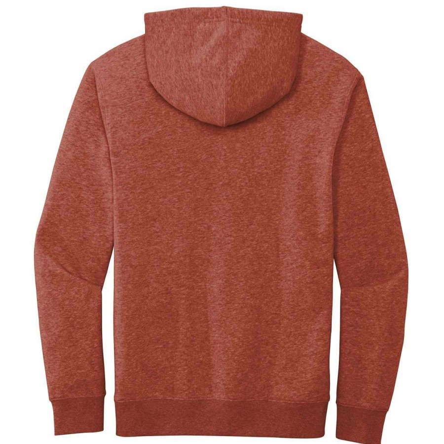 * District Men'S Heathered Russet V.I.T. Fleece Hoodie | Sweatshirts