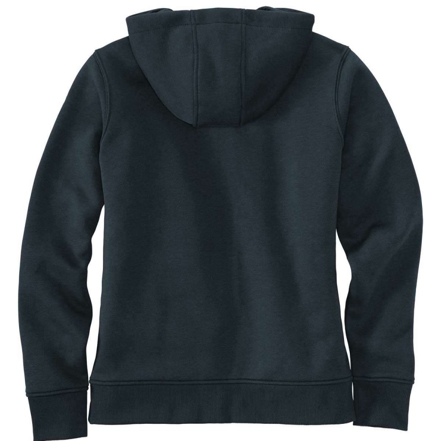 * Carhartt Women'S Navy Clarksburg Full Zip Hoodie | Full Zips