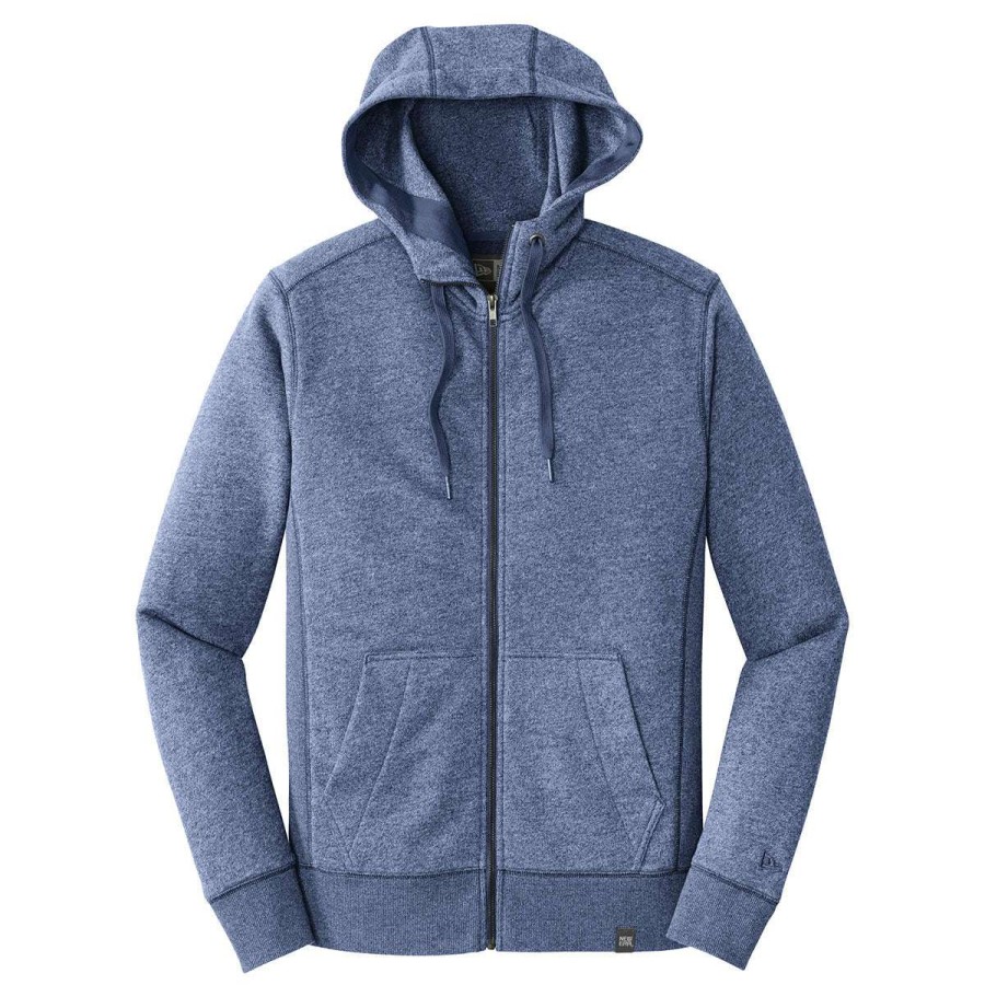 * New Era Men'S Dark Royal Twist French Terry Full-Zip Hoodie | Full Zips