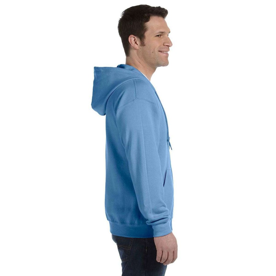 * Gildan Uni Carolina Blue Heavy Blend 50/50 Full Zip Hoodie | Full Zips