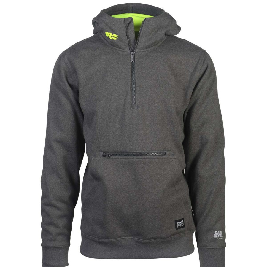 * Timberland Men'S Dark Charcoal Heather Pro Hood Honcho Hd Hoodie | Quarter Zips