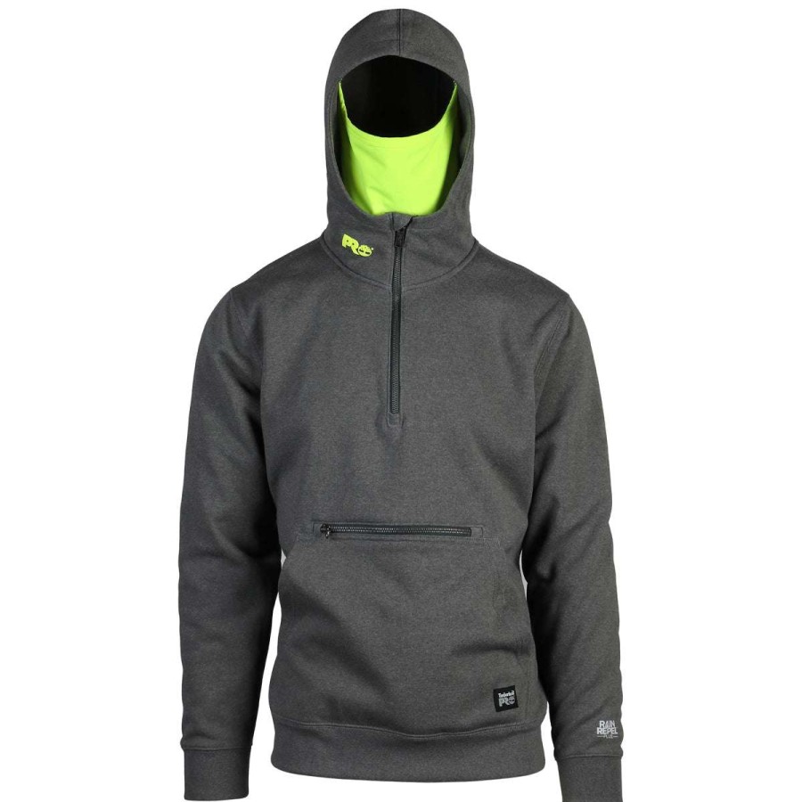 * Timberland Men'S Dark Charcoal Heather Pro Hood Honcho Hd Hoodie | Quarter Zips