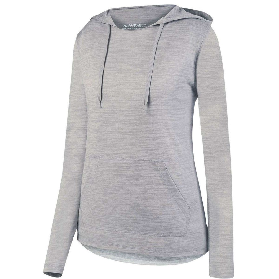 * Augusta Sportswear Women'S Silver Shadow Tonal Heather Hoodie | Sweatshirts