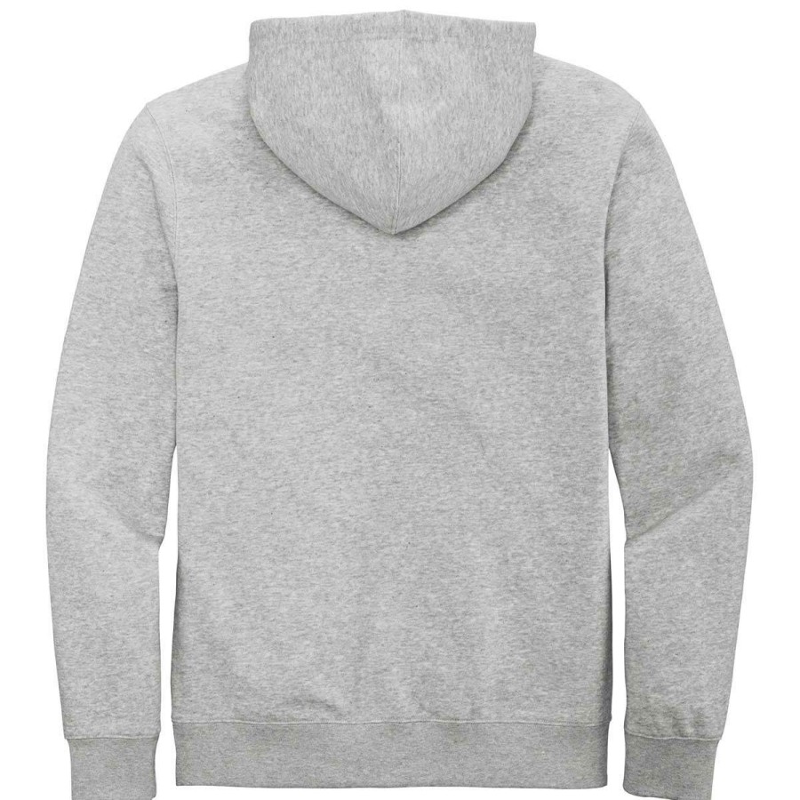 * District Men'S Light Heather Grey V.I.T. Fleece Full-Zip Hoodie | Full Zips