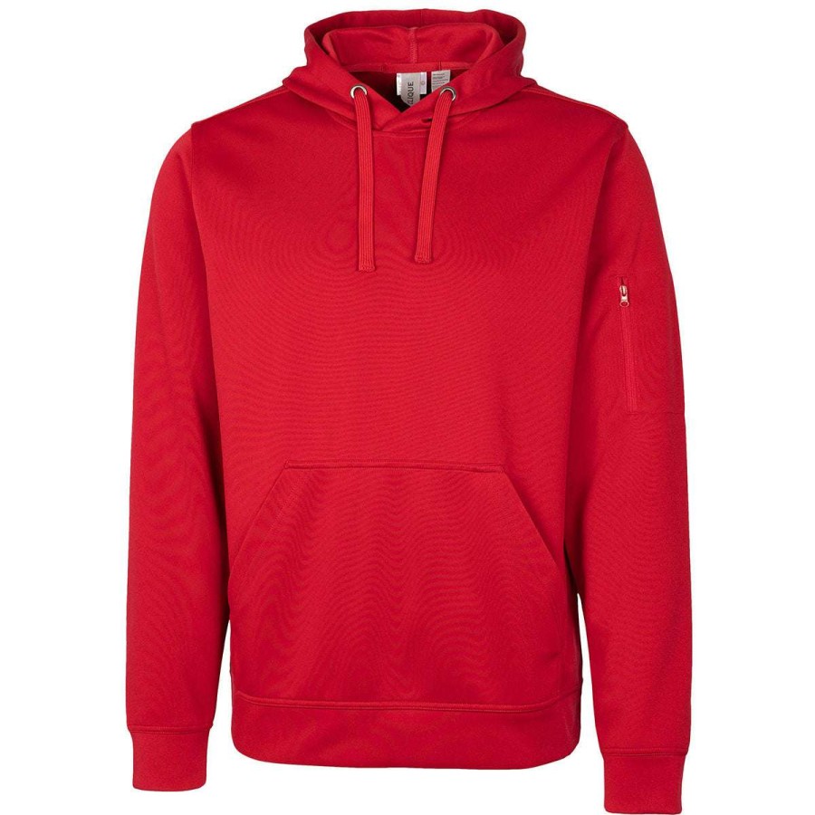 * Clique Men'S Red Lift Performance Hoodie Sweatshirt | Sweatshirts