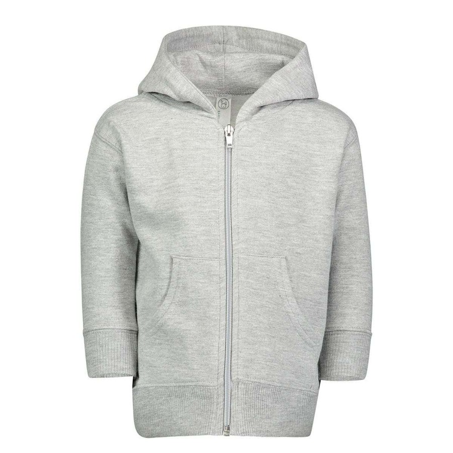 * Rabbit Skins Infant Heather Zip Fleece Hoodie | Boys