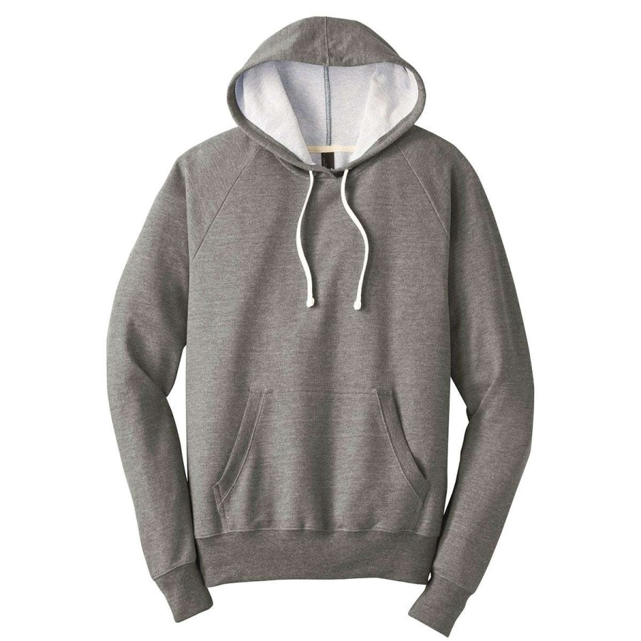 * District Men'S Grey Frost Perfect Tri French Terry Hoodie | Sweatshirts