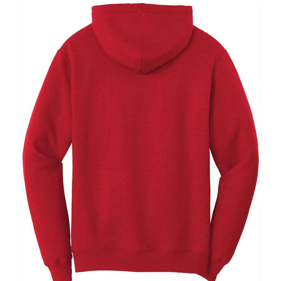 * Port & Company Men'S Red Tall Core Fleece Pullover Hoodie | Sweatshirts