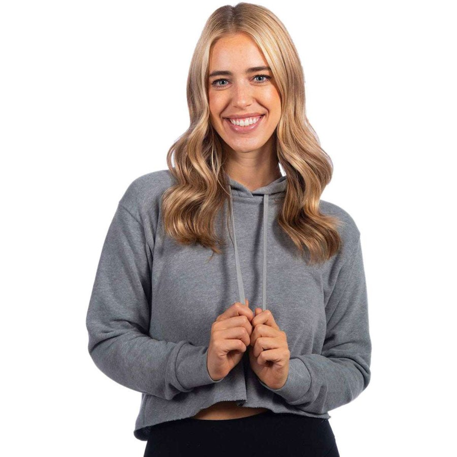 * Next Level Women'S Heather Grey Laguna Suede Hoodie | Sweatshirts