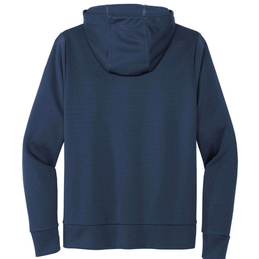 * Mercer+Mettle Men'S Insignia Blue Double-Knit Full Zip Hoodie | Full Zips