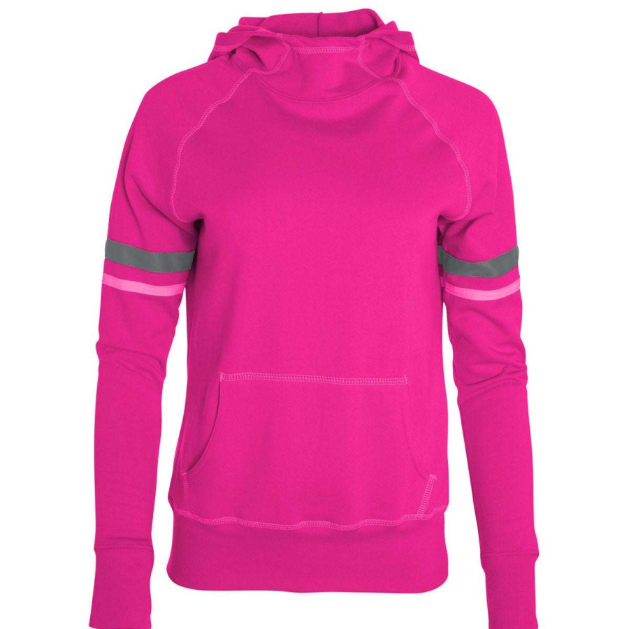 * Augusta Sportswear Augusta Women'S Power Pink/White/Graphite Spry Hoodie | Sweatshirts