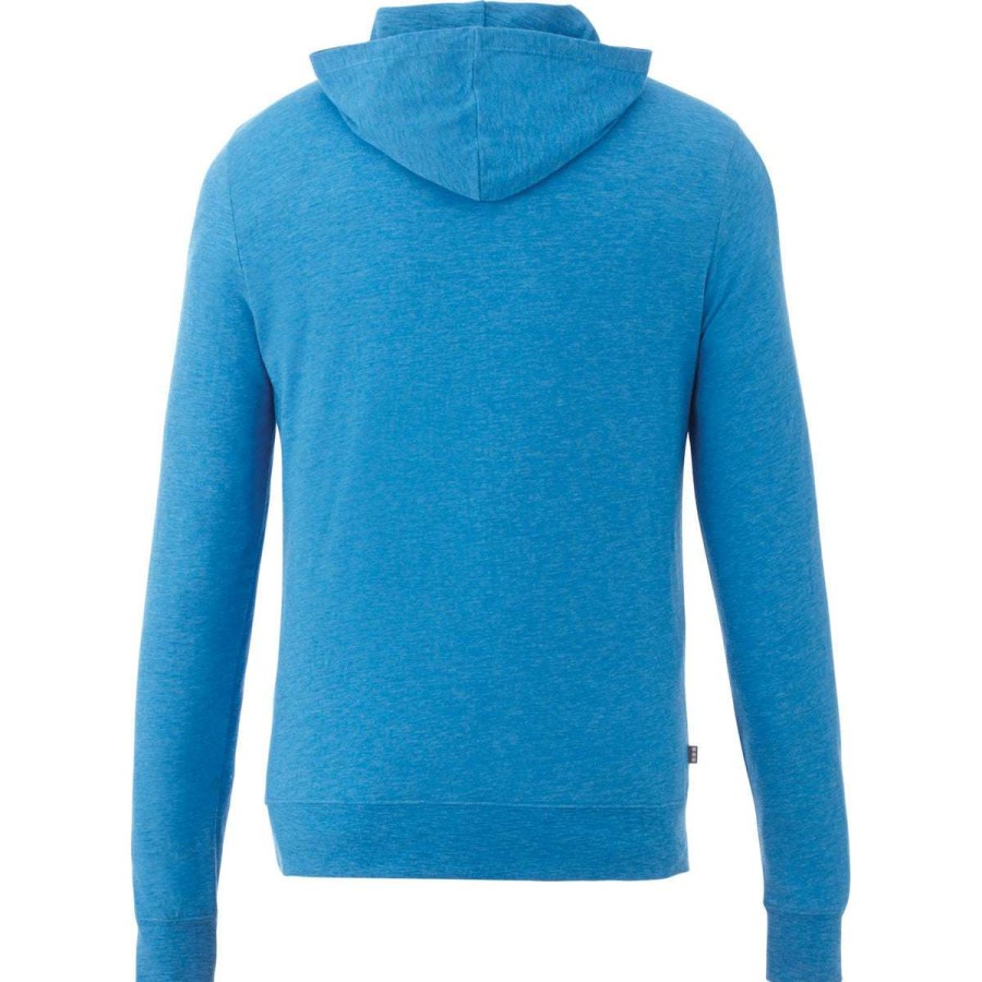 * Elevate Men'S Olympic Blue Heather Howson Knit Hoodie | Sweatshirts