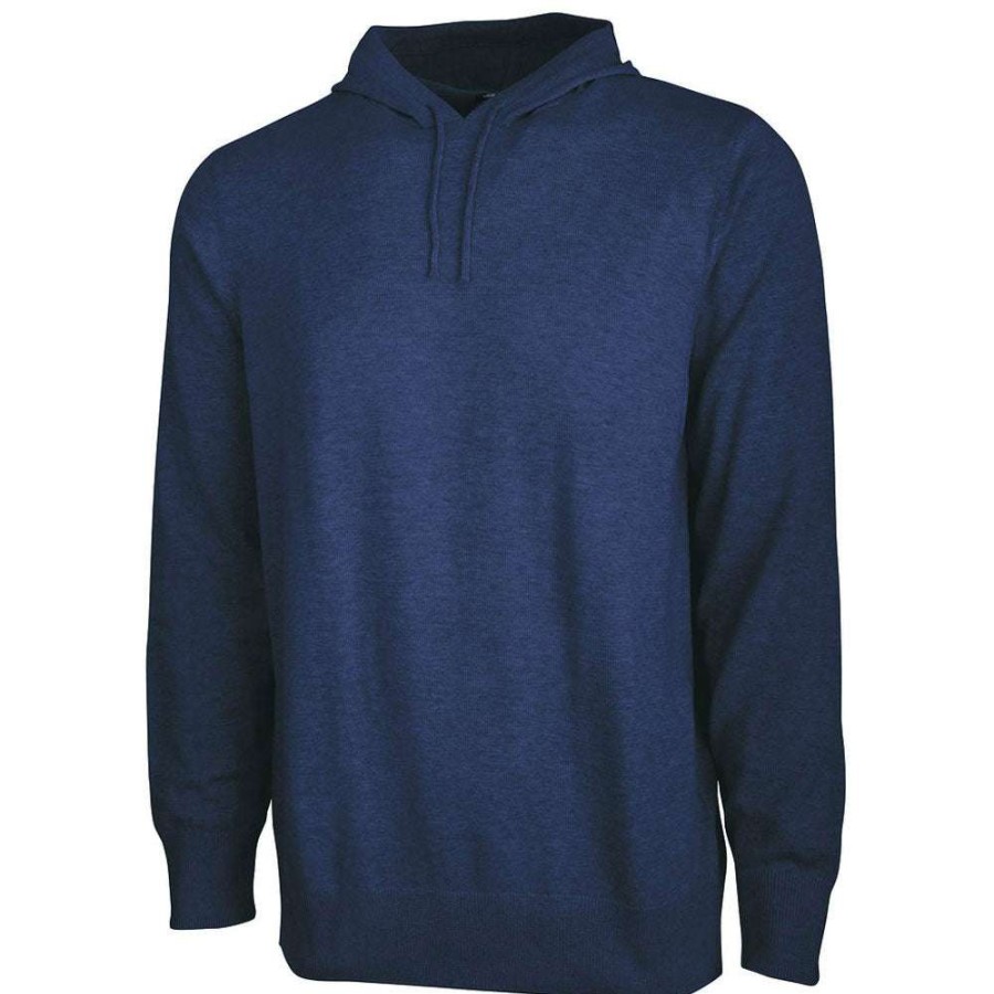 * Charles River Men'S Navy Heather Mystic Sweater Hoodie | Sweatshirts