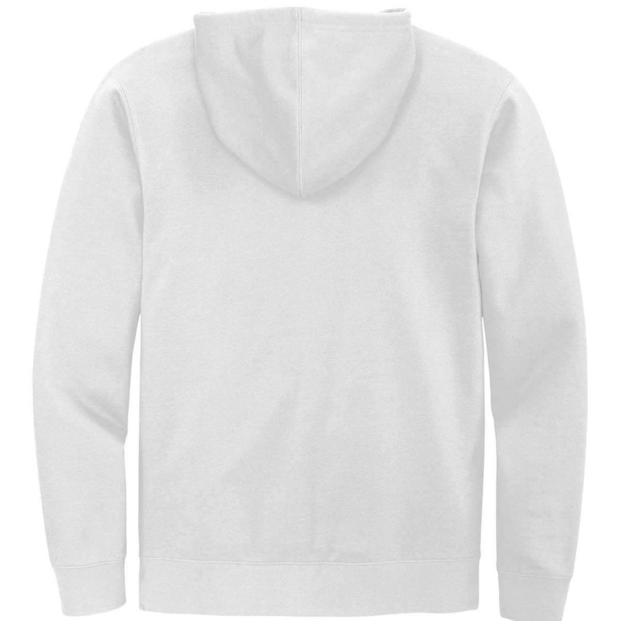 * District Men'S White V.I.T. Fleece Full-Zip Hoodie | Full Zips